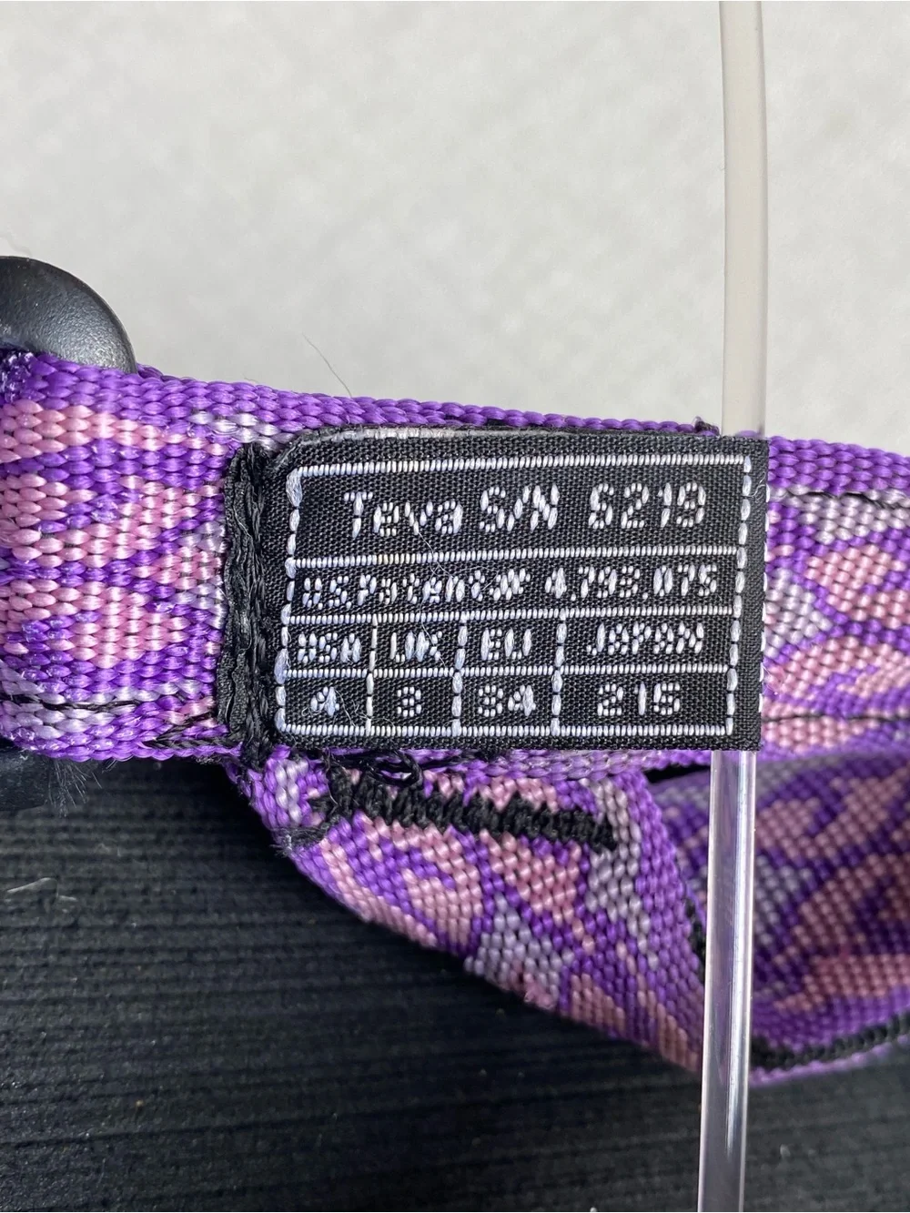 Teva Hurricane Women's Purple Geometric Pattern Strappy Sport Sandals Size 4
